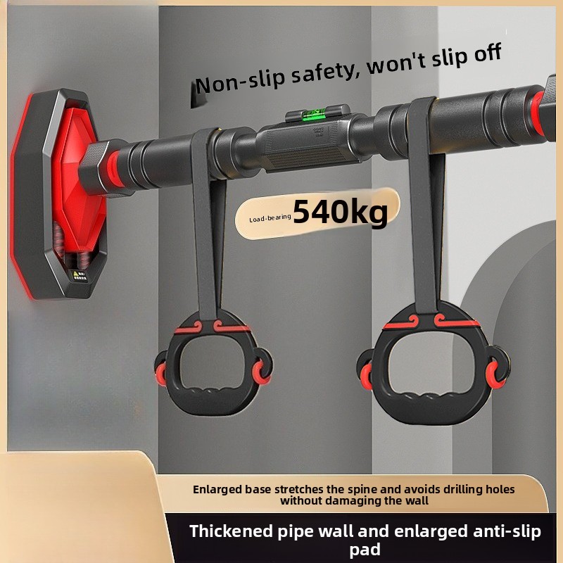 Home Gym Online - บาร์โหนติดประตูในบ้าน ไม่ต้องเจาะ พร้อมห่วงแขวน อุปกรณ์ออกกำลังกายสำหรับครอบครัว บาร์โหน อุปกรณ์ฟิตเนส