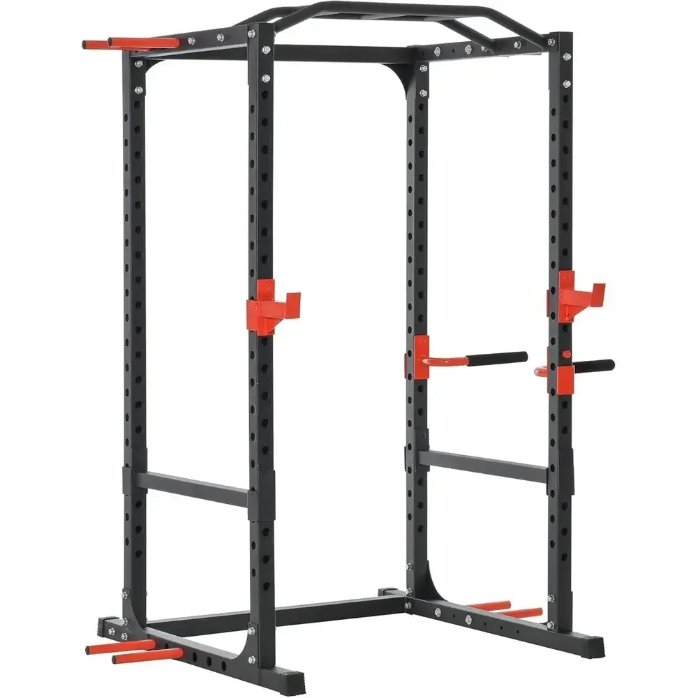 Pull Up Bar Tower - พาวเวอร์ทาวเวอร์สำหรับออกกำลังกายที่บ้าน พร้อมด้วยดิปสเตชัน, บาร์ดึงข้อศอก และสควอทแร็ค สำหรับการฝึกความแข็งแรงของร่างกายส่วนบนอย่างครบถ้วน