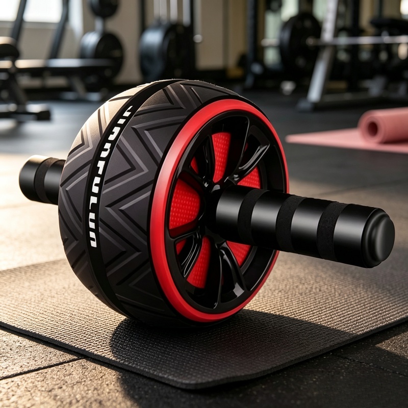 Home Gym Ideas - ล้อบริหารหน้าท้องแบบกันลื่น ทนทาน อุปกรณ์ออกกำลังกายสำหรับผู้ชาย ผู้หญิง ใช้ในบ้านหรือยิม