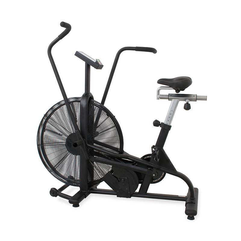 Home Gym Foldable - จักรยานออกกำลังกายเชิงพาณิชย์สำหรับคาร์ดิโอที่บ้าน อุปกรณ์ฟิตเนสปั่นจักรยานในร่ม แบบพับได้ ตั้งตรง ใช้ระบบโซ่แม่เหล็กและลม
