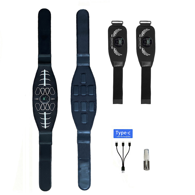 Home Gym Online - เข็มขัดกระชับหน้าท้อง เครื่องกระตุ้นกล้ามเนื้ออัจฉริยะ เข็มขัดฟิตเนสสำหรับร่างกาย เครื่องบริหารเอวและแขน อุปกรณ์ออกกำลังกายและนวดสำหรับใช้ในบ้าน