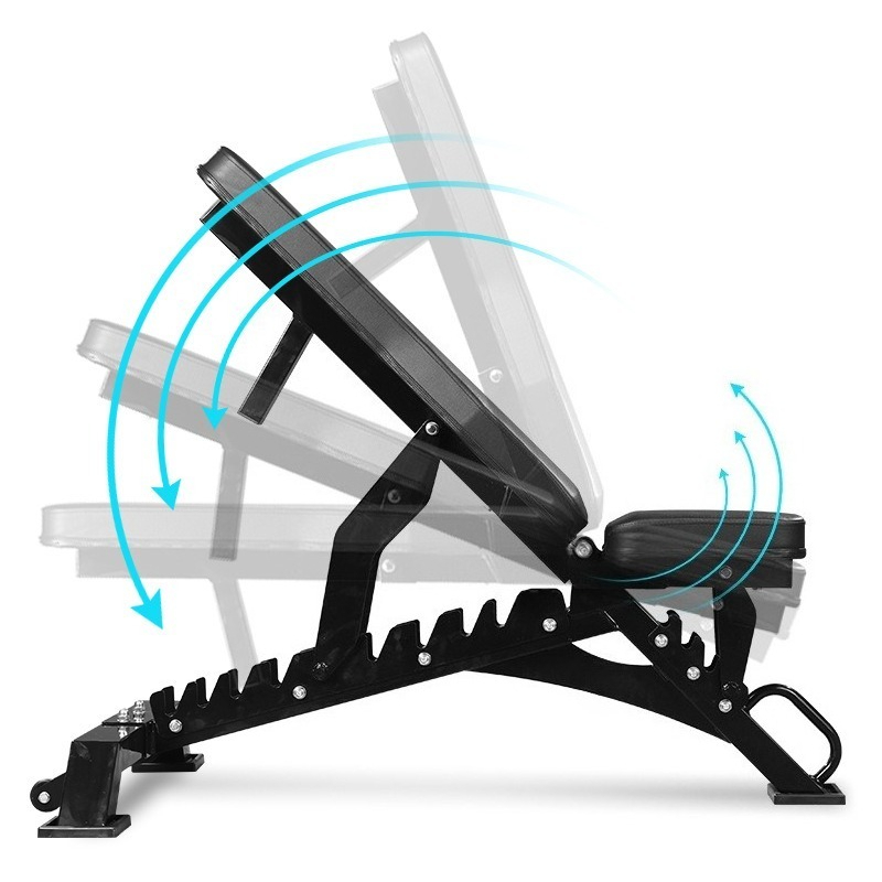 Home Gym Foldable - ม้านั่งยกน้ำหนักโลหะปรับระดับได้ พับเก็บได้ สำหรับยิมที่บ้าน เพาะกาย และฝึกความแข็งแรงทั่วร่างกาย สินค้ามาใหม่