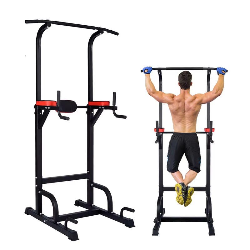 Pull Up Bar Tower - แท่นออกกำลังกายแบบปรับได้อเนกประสงค์พร้อมบาร์ดึงข้อและดิปสเตชั่น