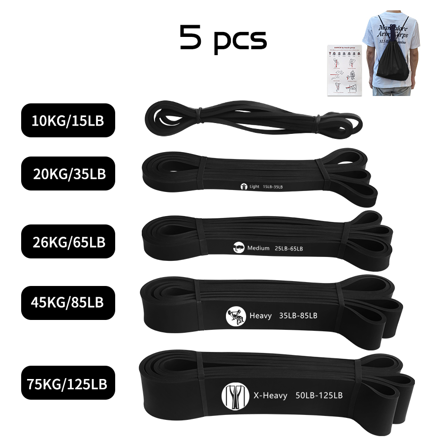 Resistance Band Heavy - ยางยืดออกกำลังกายสำหรับกีฬา ช่วยดึงข้อ ยืดหยุ่นสูง ทนทาน ใช้สำหรับออกกำลังกาย พิลาทิส