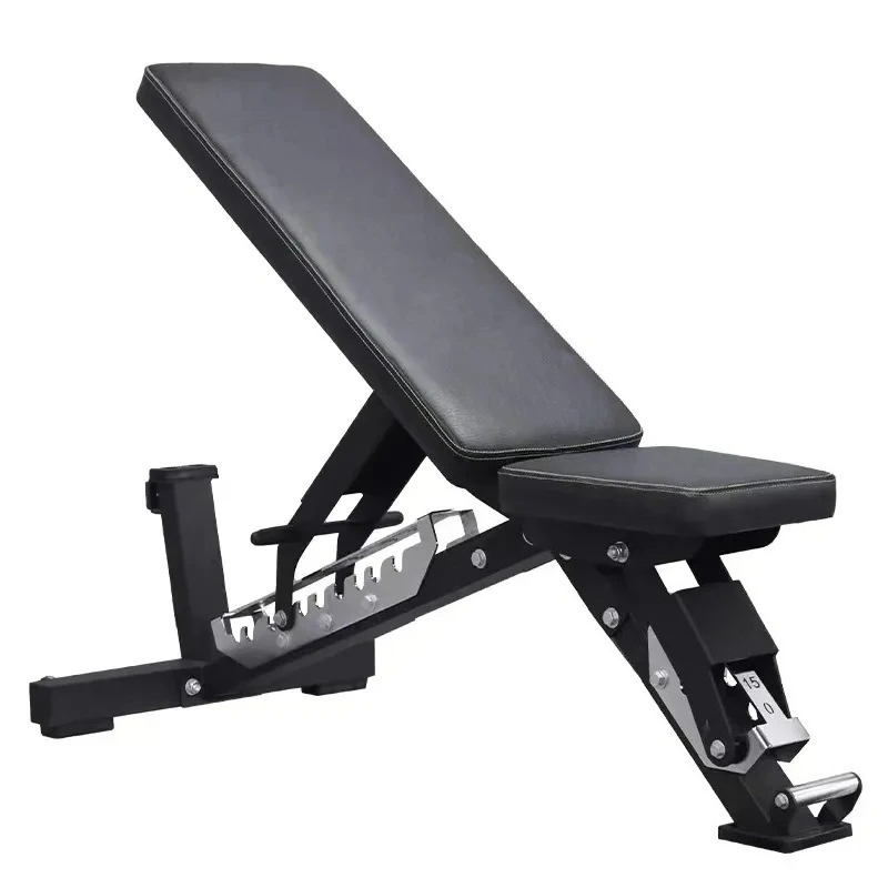 Home Gym Foldable - ม้านั่งปรับระดับได้สำหรับดัมเบล - เหมาะสำหรับการฝึกยกน้ำหนักที่บ้านและยิม ประกอบง่าย
