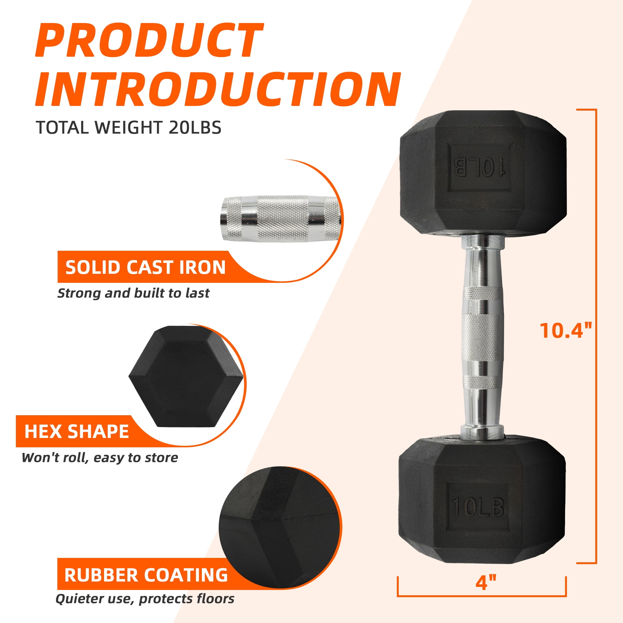 ดัมเบลหุ้มยางรูปหกเหลี่ยม 10 ถ - Home Gym Ideas บทวิจารณ์และราคา