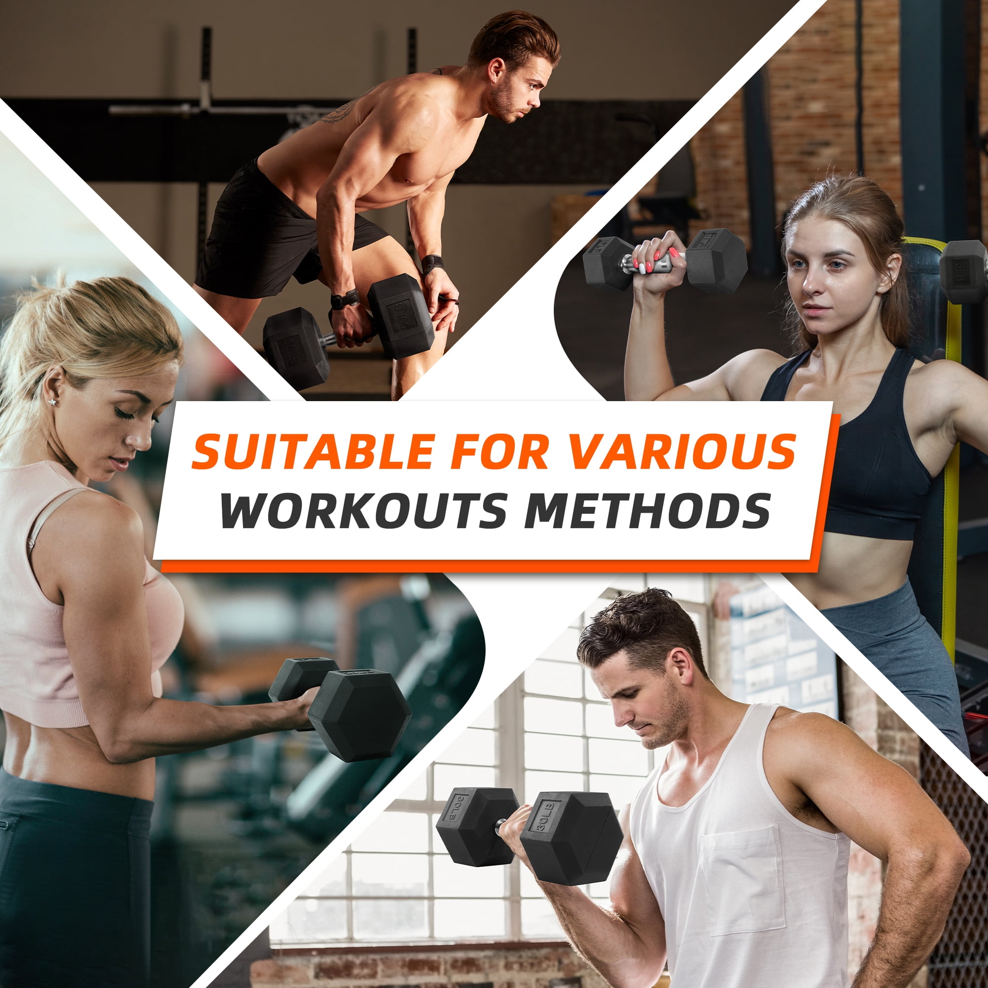 ดัมเบลหุ้มยางรูปหกเหลี่ยม 10 ถ - Home Gym Ideas บทวิจารณ์และราคา