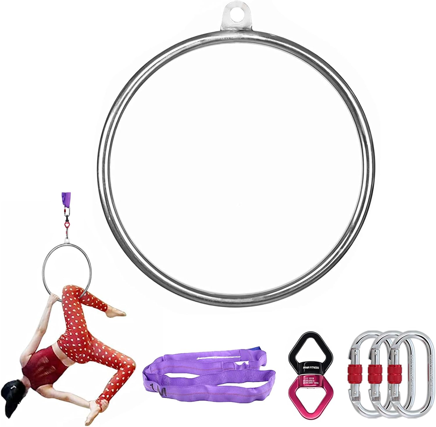 50 ซม.Aerial Hoop MINI Lyra ชุ - Home Gym Mini บทวิจารณ์และราคา