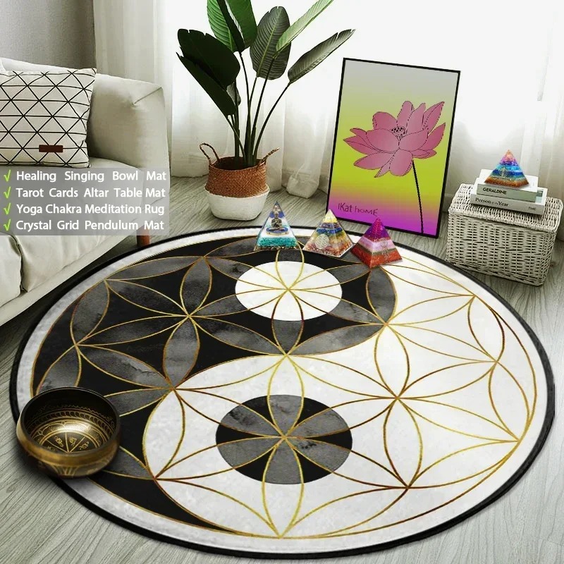 Yin Yang Taiji รอบพรมดอกไม้แห่ - Home Gym Ideas บทวิจารณ์และราคา