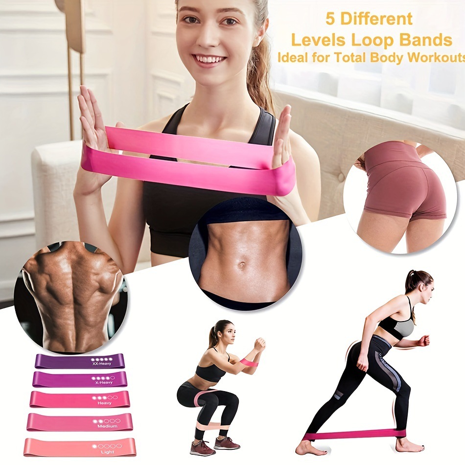ชุดยางยืดออกกำลังกาย 5 ชิ้น ยา - Resistance Band Heavy บทวิจารณ์และราคา