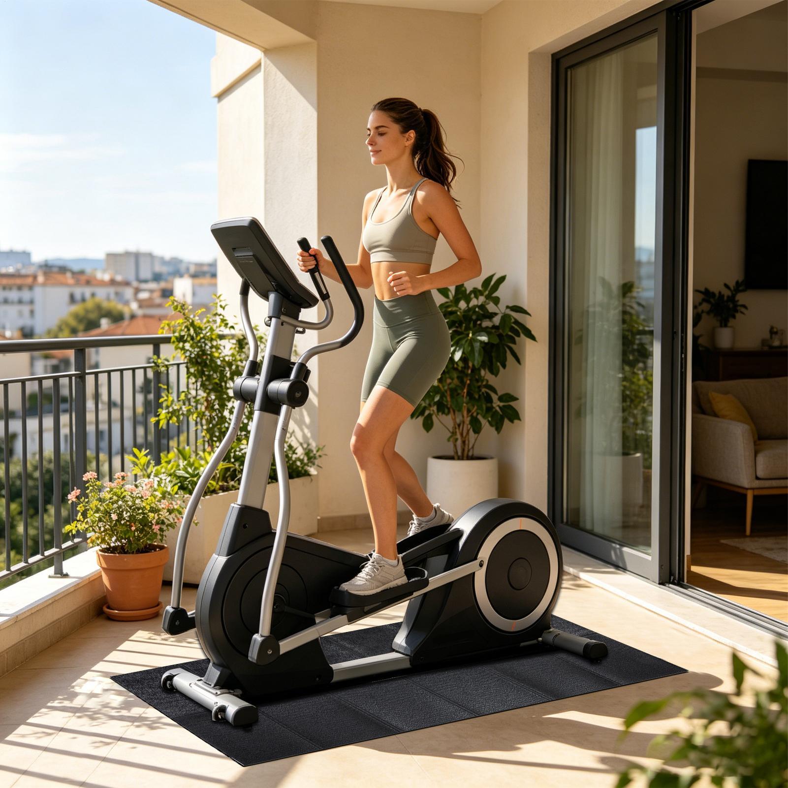 แผ่นรองลู่วิ่งไฟฟ้าแบบหนา กันน - Home Gym Foldable บทวิจารณ์และราคา