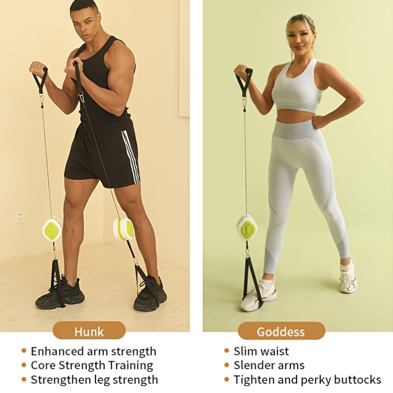 ชุดอุปกรณ์ออกกำลังกายแบบพกพาพร - Home Gym Resistance Machine บทวิจารณ์และราคา