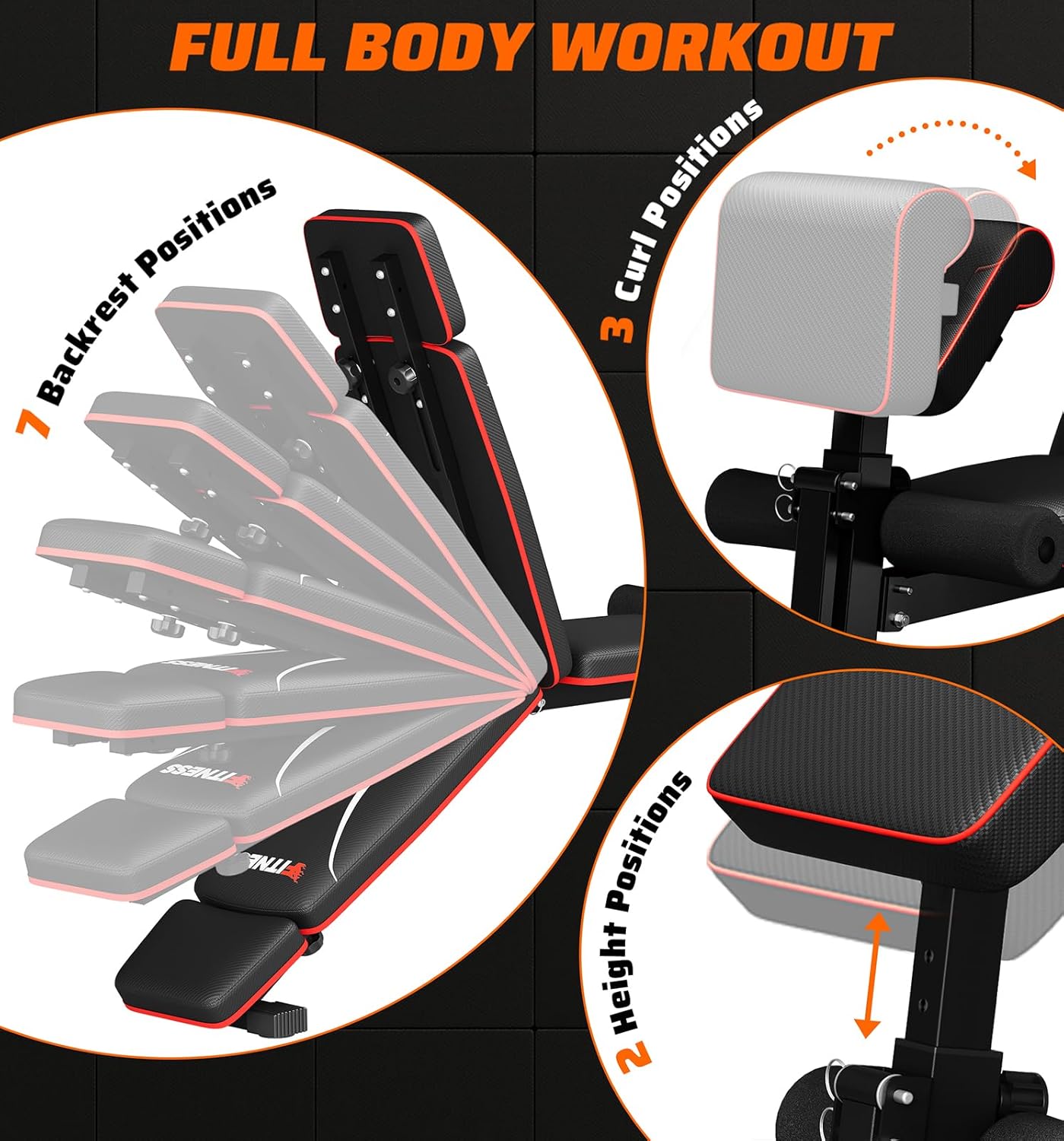 ม้านั่งยกน้ำหนักแบบพับได้สำหรั - Home Gym Foldable บทวิจารณ์และราคา