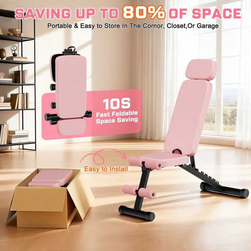 ม้านั่งยกน้ำหนักปรับระดับได้ 9 - Home Gym Foldable บทวิจารณ์และราคา